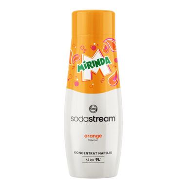Sirop concentrat SodaStream Mirinda, 440 ml, până la 9 L, fără alergeni și OMG, alb/portocaliu