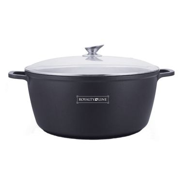 Mramorni lonac s poklopcem, 14 L, 36 cm, neprianjajući, jednostavan za čišćenje, Royalty Line RL BS36M