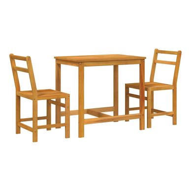vidaXL Set mobilier de balcon, 3 piese, lemn masiv de acacia