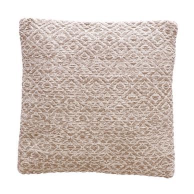 Decorative cushion cotton brown white Jordi 45 x 45 cm
