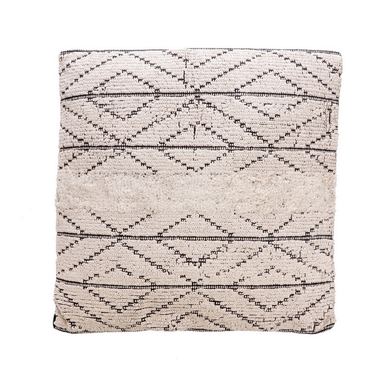Decorative cushion cotton cream black Peres 60 x 60 cm