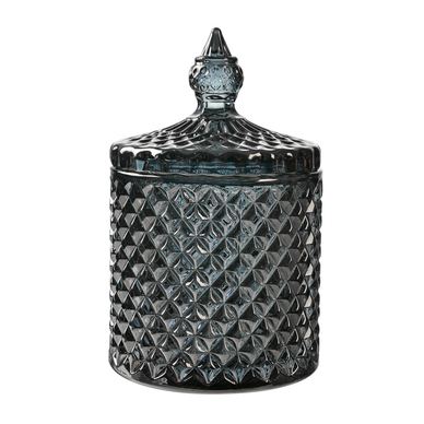 Steklen kozarec siv Ø 9x14 cm
