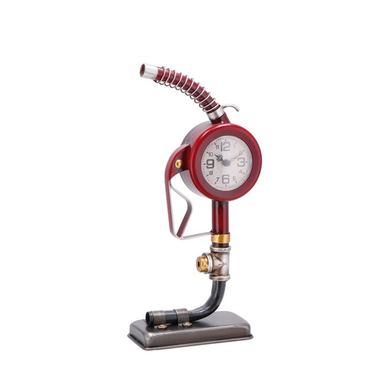 Gas Pump Table Clock, iron 17.5 x 8.5 x 37 cm