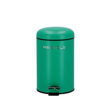 Metalna kanta za smeće na pedalu Zelena 20,5 x 31,5 cm, 7 L