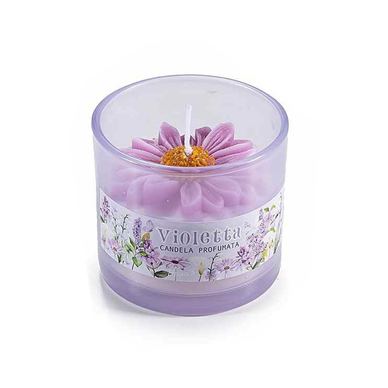 Lumânare parfumata aroma Flori de Iris Ø 7 cm x 6 H
