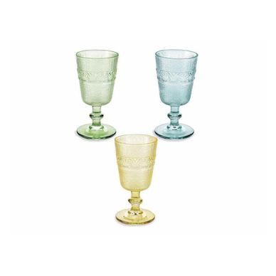 Set od 6 čaša s drškom, višebojno staklo, Ø 8,5 cm x 16,5 V, 300 ml