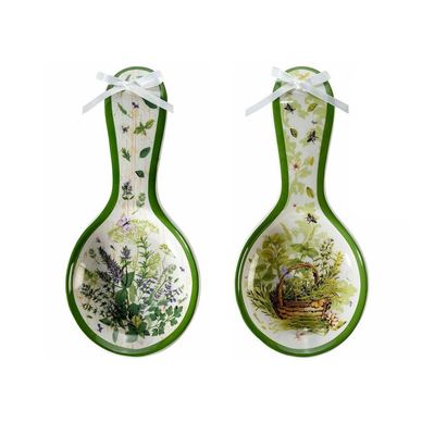 2 db kerámia kanáltartó, többszínű Herbs, 11,5 x 24,5 cm