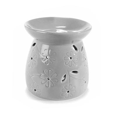 Ceramic Room Fragrance Diffuser, Grey, Ø 9 cm x 9.5 H