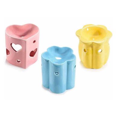 Set of 3 Porcelain Scent Diffusers for Room, Multicolor, Ø 10 cm x 10 H