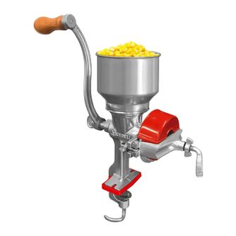 Moara manuala de cereale, cafea, condimente si nuci cu prindere pe masa, Victoria, inox