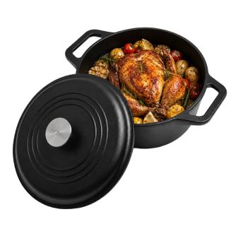 Oala din fonta, Victoria, 3.8 litri, negru