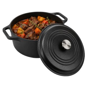 Oala din fonta, Victoria, 6.6 litri, negru