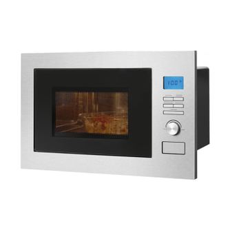 Beépíthető 3in1 mikrohullámú sütő, 25 liter, Bomann, MWG3001HEB, rozsdamentes acél