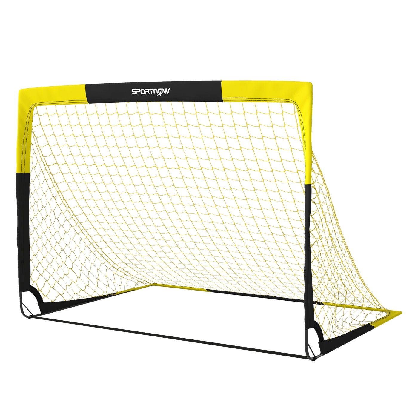 Poartă de Fotbal Pop-Up, Portabilă și Pliabilă, cu Husă de Transport, 4 Țăruși În U, Bare din Fibră de Sticlă, pentru Antrenamen