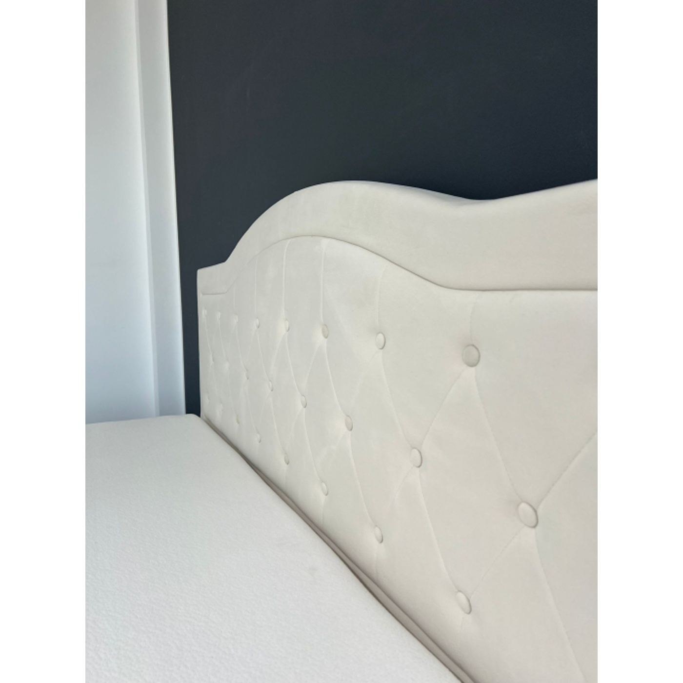 Postelja Terasino z 4 predali, dimenzije 160x200 cm, oblazinjena v bež barvi. - 7