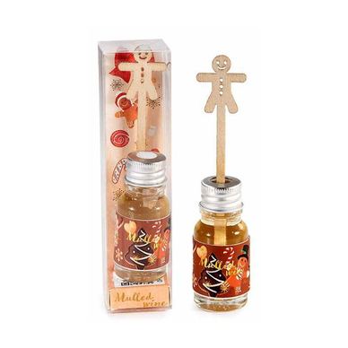 Room Fragrance with Sticks, Mulled Wine Aroma, Ø2.5x6H, 10 ml