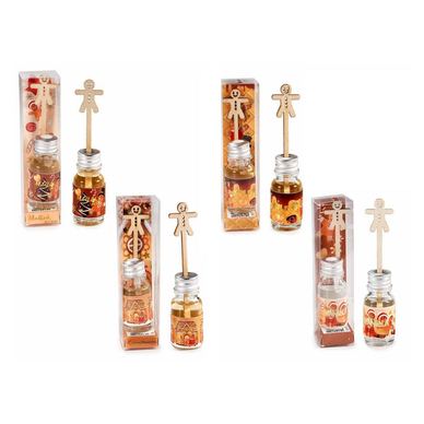Set of 4 room perfumes with sticks, multi-aroma, Ø2.5x6H, 10 ml