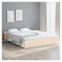 Posteljni okvir King Size 5FT, 150x200 cm, masivni les thumbnail 1
