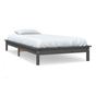 Postelja okvir Single 3FT, siva, 90x190 cm, masivno borovo leso thumbnail 2