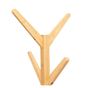 Cuier bambus 8 carlige design natural, diametru 60x179 cm, stabil elegant, maro natural thumbnail 2