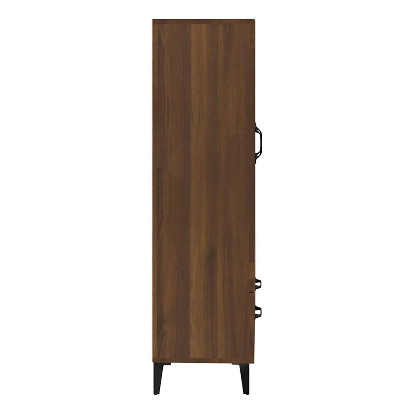 Visoka omara, rjav hrast, 70x31x115 cm, Konstrukcijski les - 8