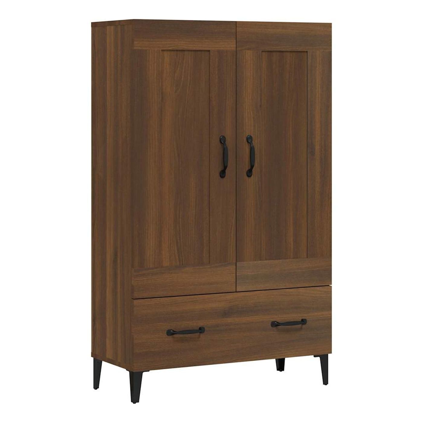 Visoka omara, rjav hrast, 70x31x115 cm, Konstrukcijski les - 12
