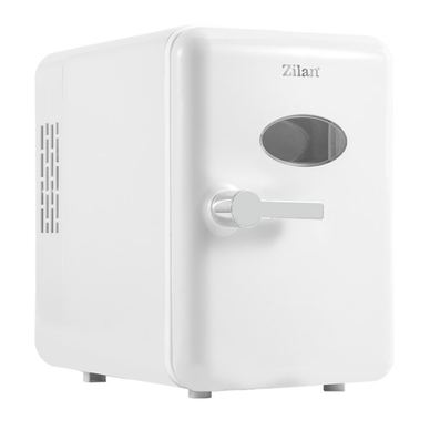 Φορητός μίνι ψυγείο Zilan ZLN1153, 36W, 4 L, 6 κουτιά, Ψύξη/θέρμανση, 10-75°C, 240/12V, Λευκό