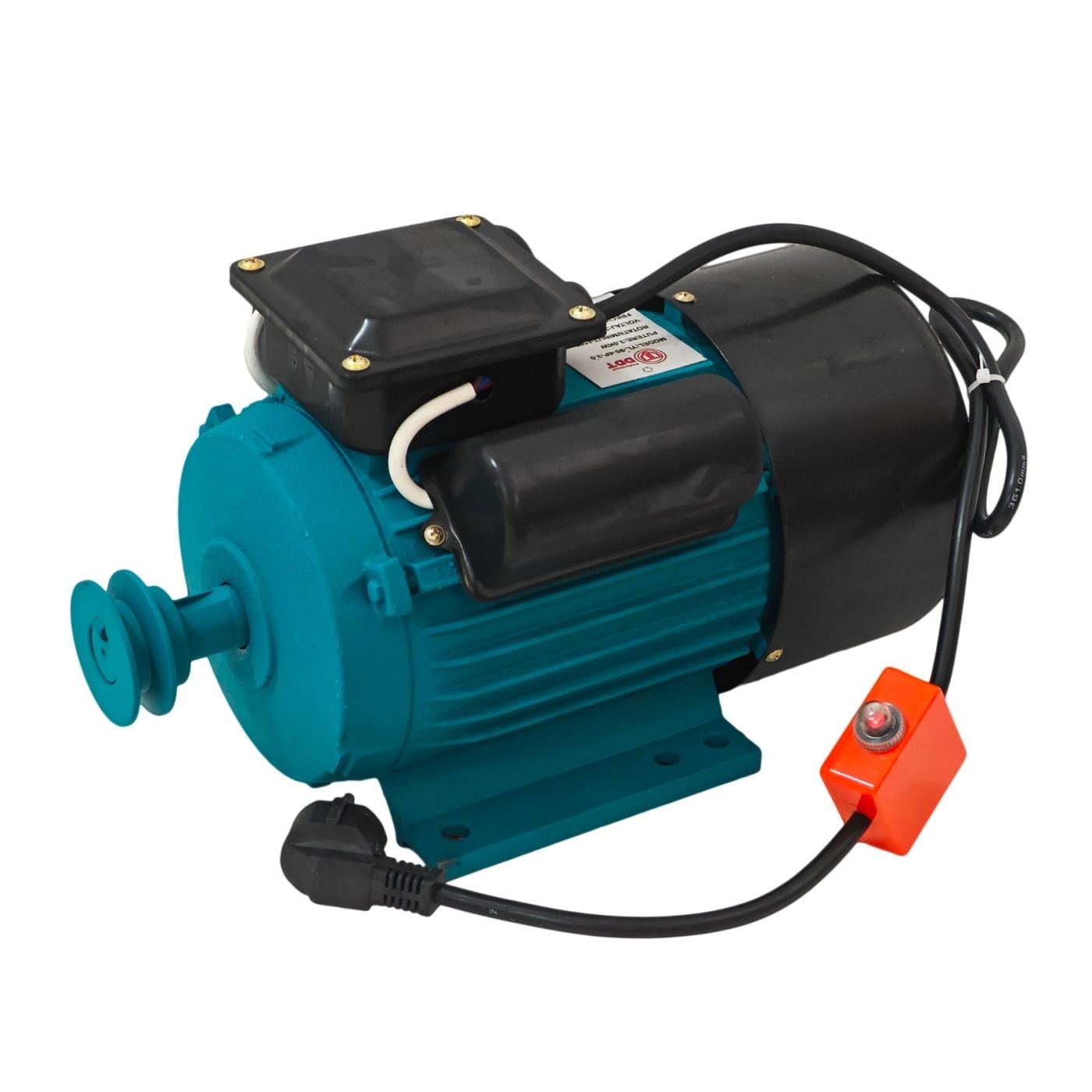 Egyfázisú villanymotor DDT, 4 kW teljesítmény, 1500 ford./perc sebesség, réz tekercselés, túlterhelés elleni védelem - 4