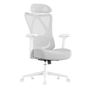 Állítható Ergonomikus Irodai Szék Deréktámasszal és Fejtámlával, Max. 150 kg, 70x70x115-125 cm, Szürke thumbnail 1