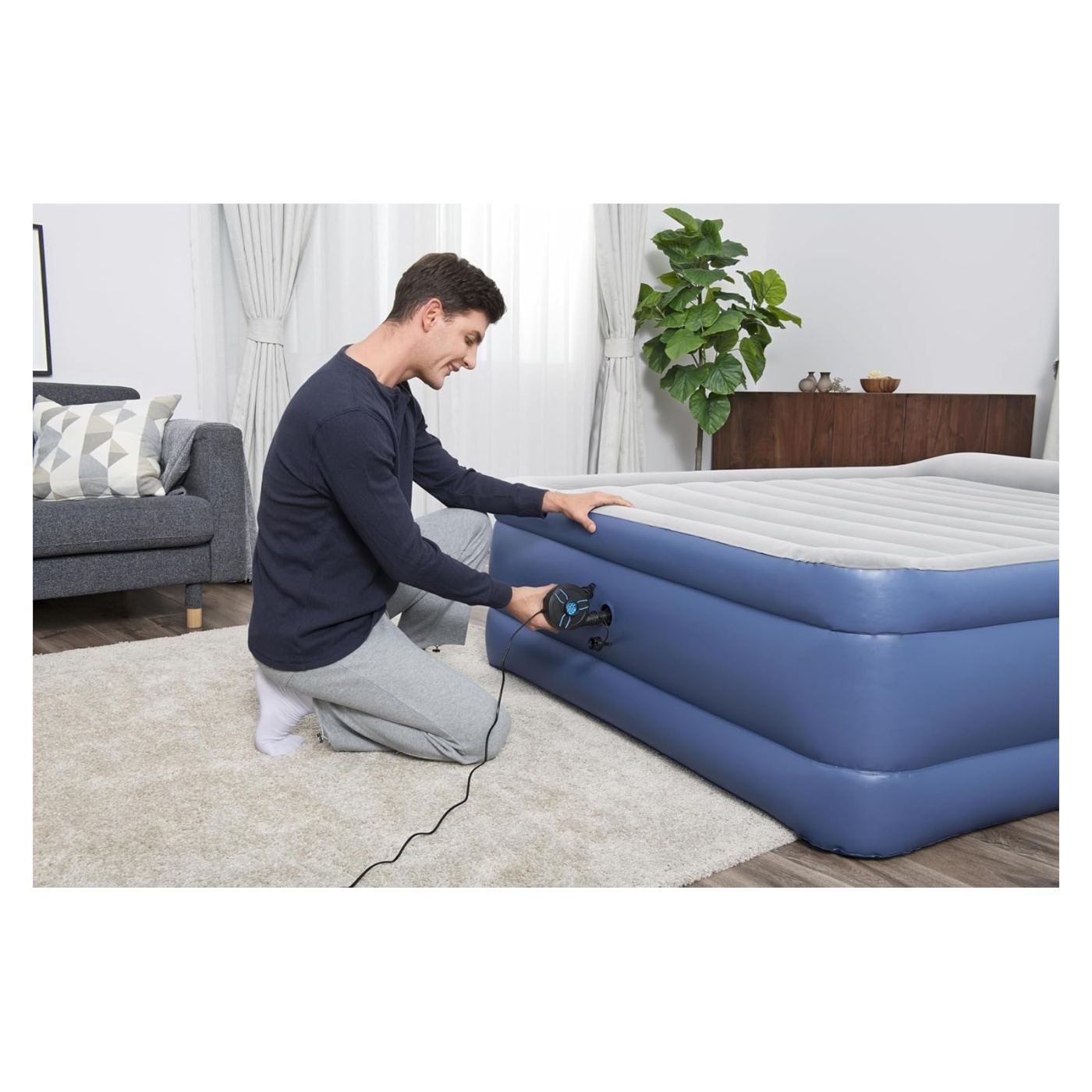 Bestway PowerTouch AC Elektromos Pumpa, Felfújás és Leeresztés, 680 L/perc, Hálózatról Működtethető - 2