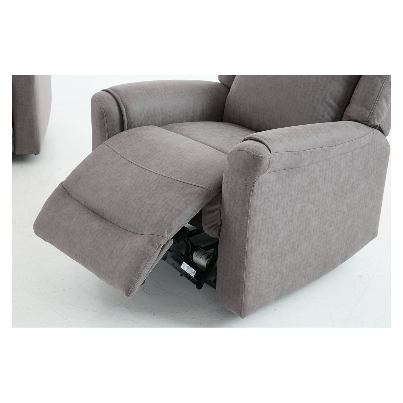 Elektromos dönthető kanapé szett, 3 részes, recliner funkció, középső konzol, 6 ülőhelyes, világosszürke - 17