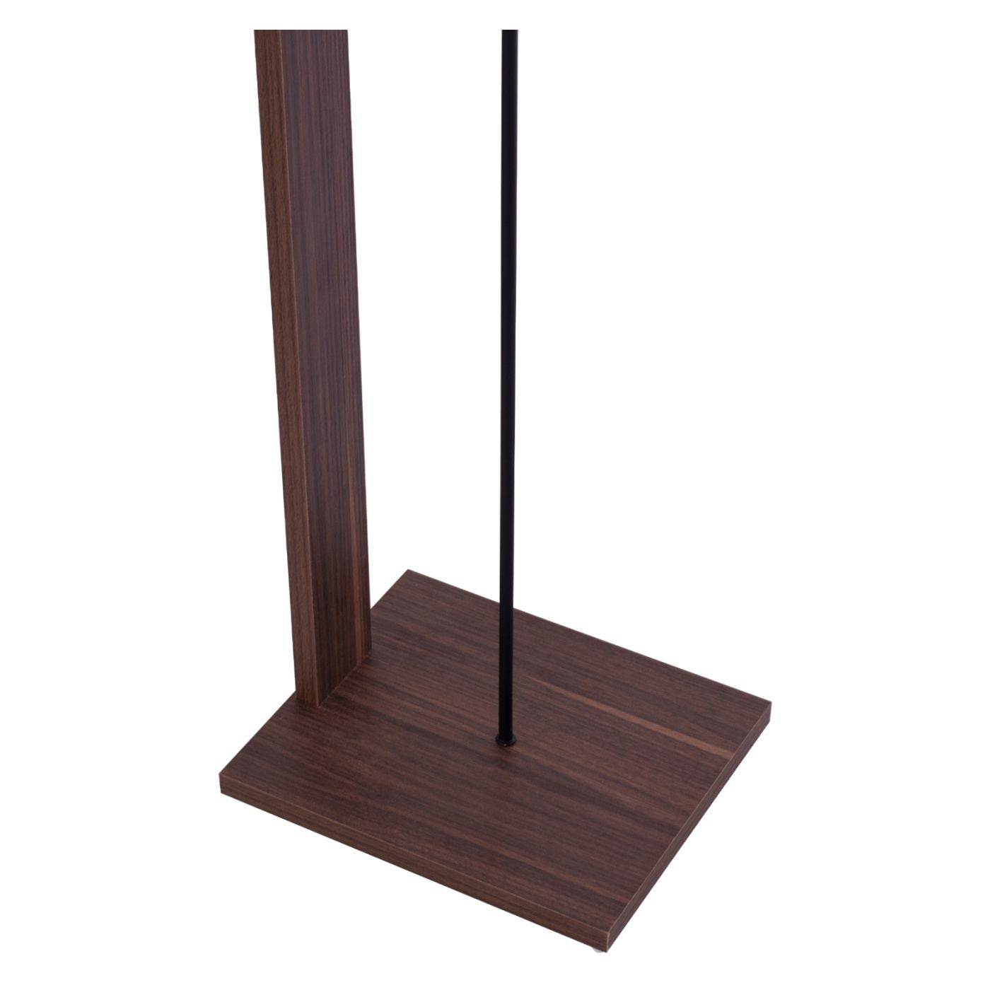 Fém/MDF padlólámpa, E27, fekete/dió árnyalat, 38x21x150 cm - 6