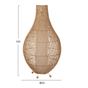 Rattan padlólámpa, természetes árnyalat, 55x101 cm thumbnail 2
