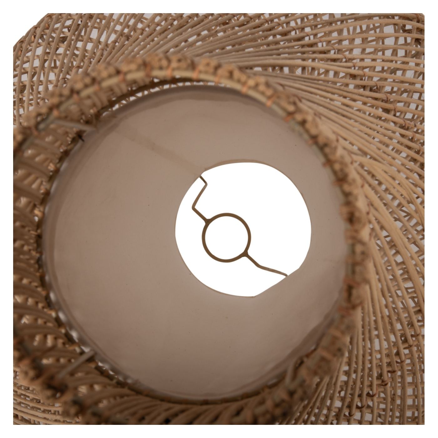 Rattan padlólámpa, természetes árnyalat, 55x101 cm - 4