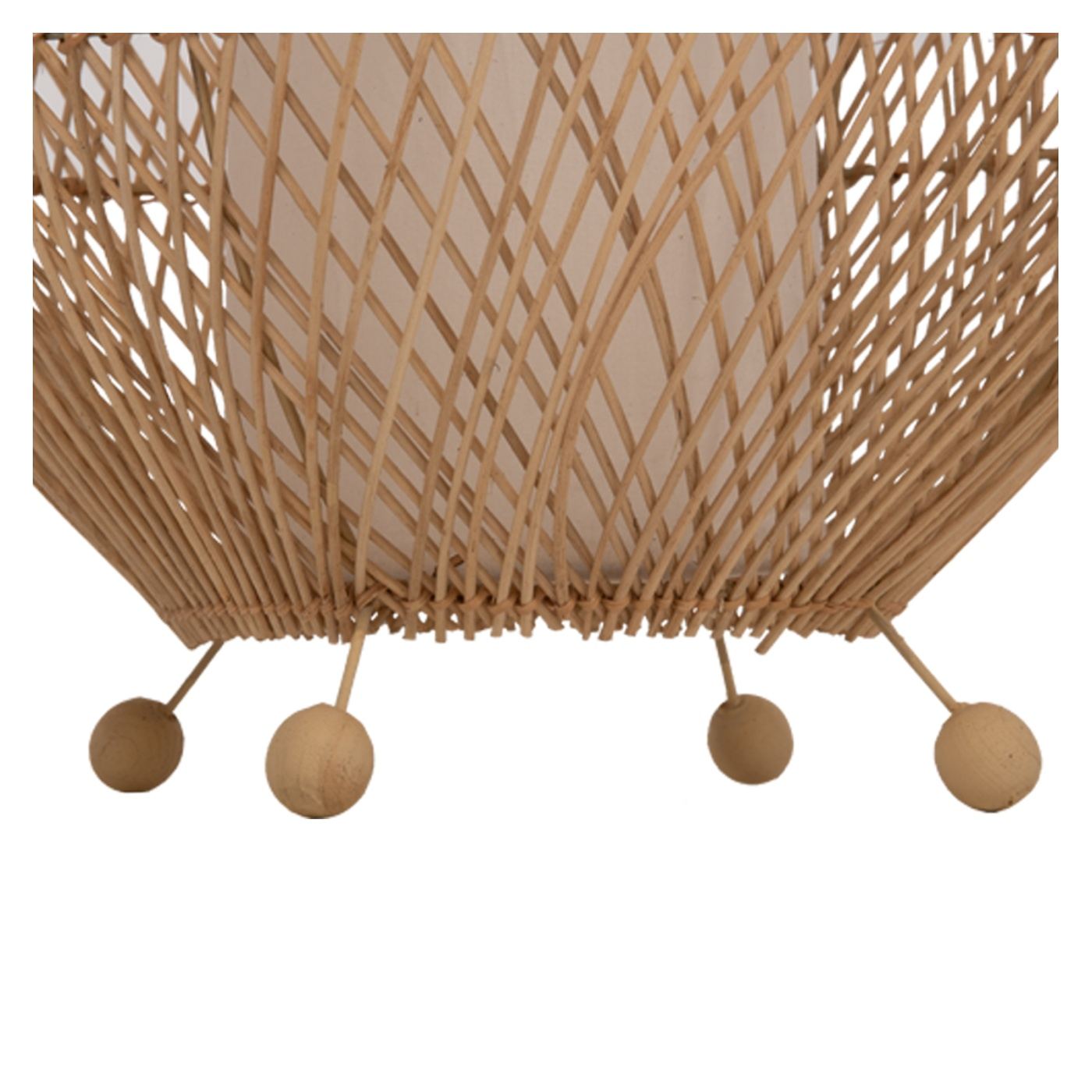 Rattan padlólámpa, természetes árnyalat, 55x101 cm - 6