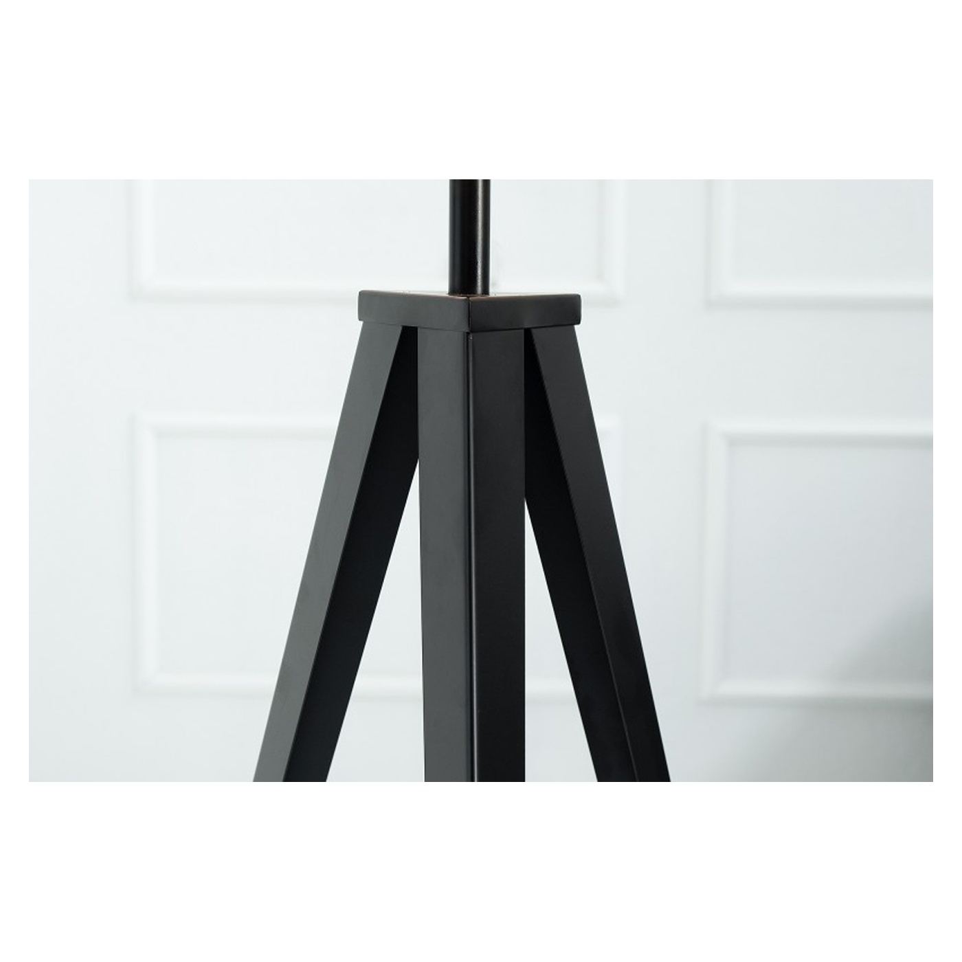 Padlóállólámpa, állvány, fekete, 142 cm - 4