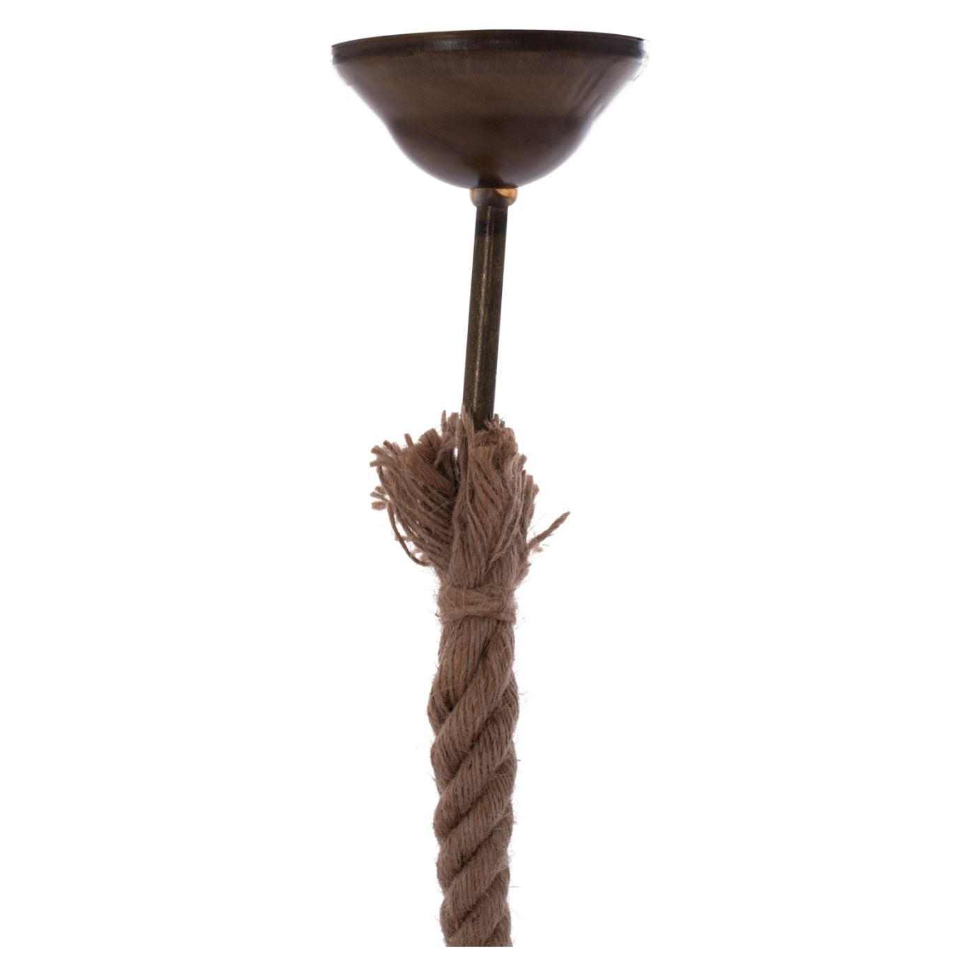 Rusztikus lámpa, E27, természetes árnyalat, 100 cm - 4