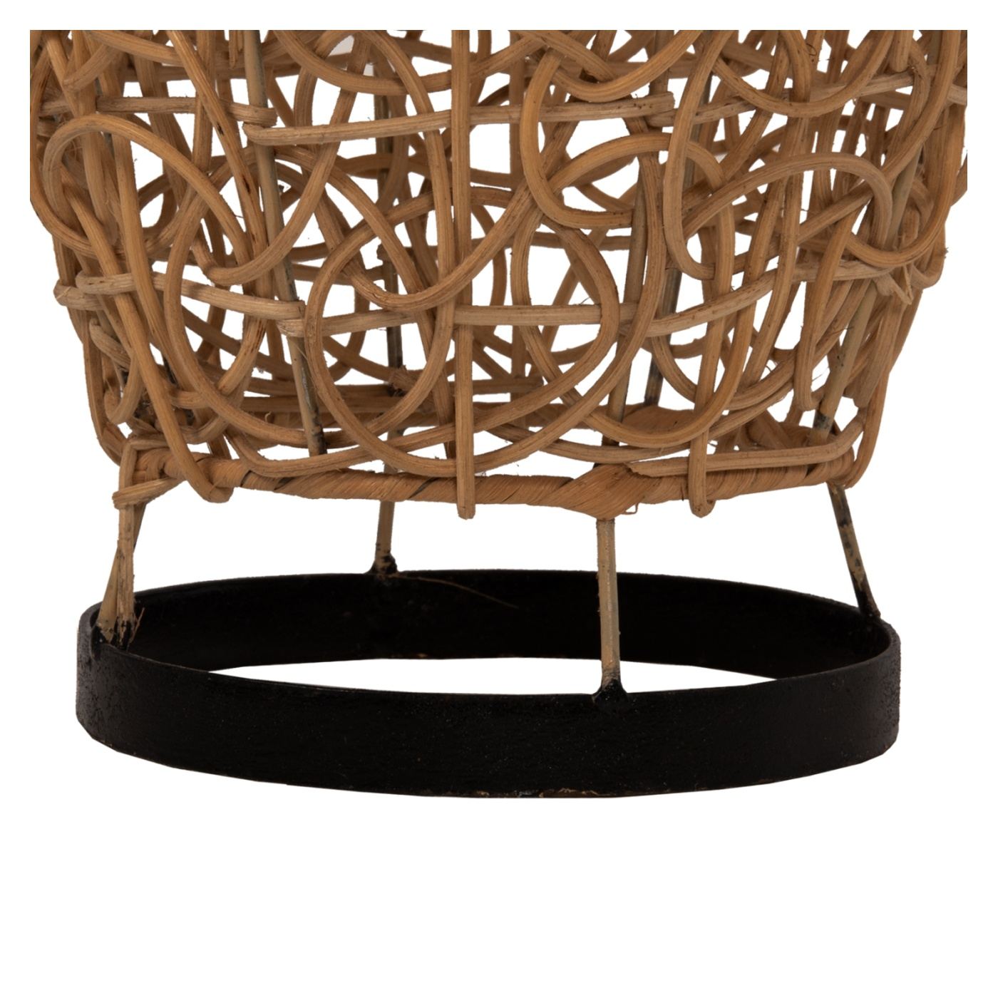 Padló lámpa, rattan, természetes árnyalat, 24x62 cm - 5