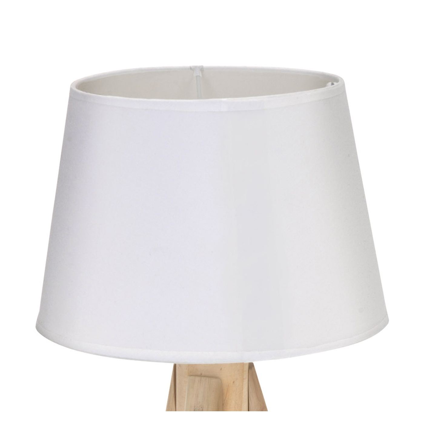 Fehér lámpa, 3 fa lábbal, 49 cm magas - 2