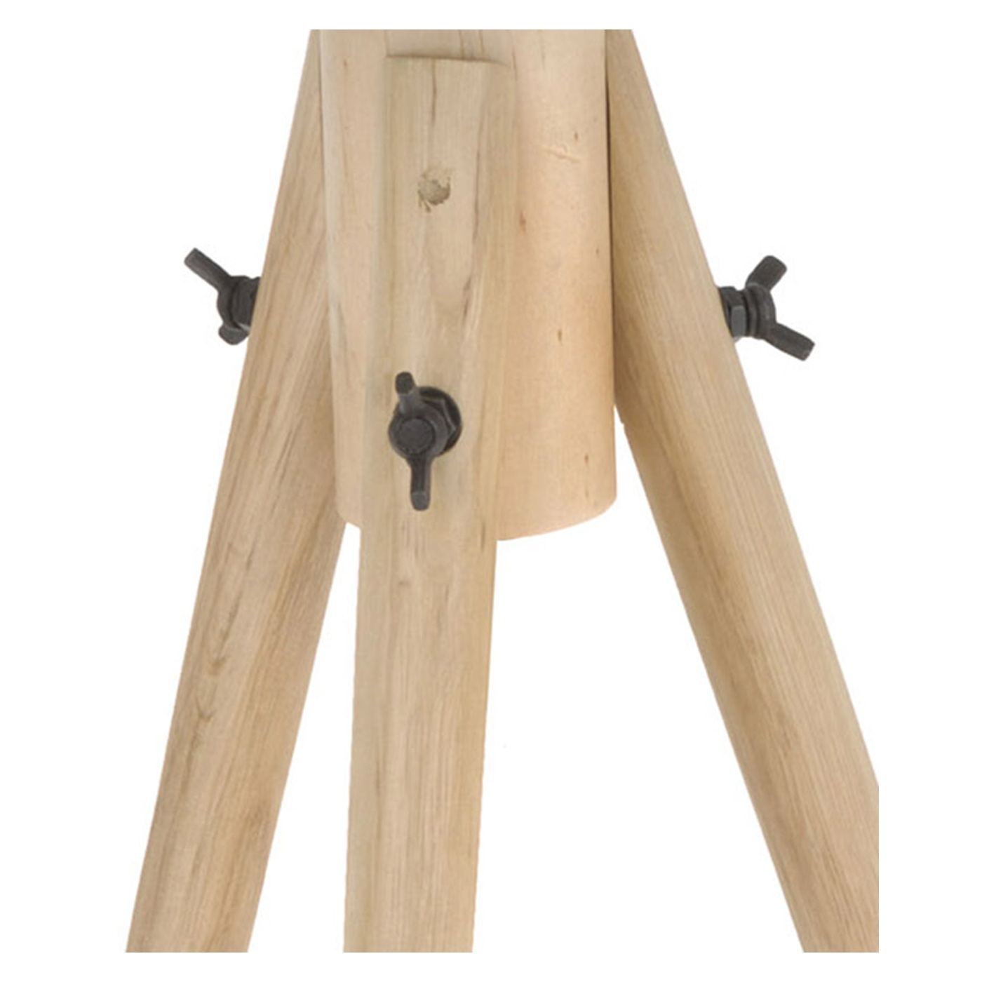 Fehér lámpa, 3 fa lábbal, 49 cm magas - 4