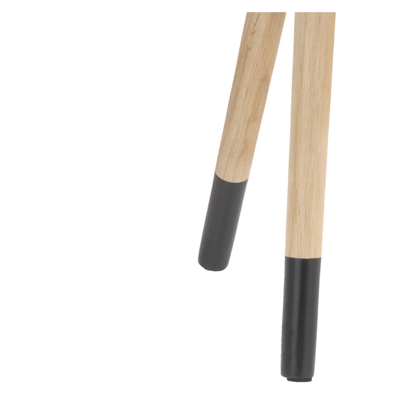 Fekete lámpa, 3 fa lábbal, 49 cm magasság - 3