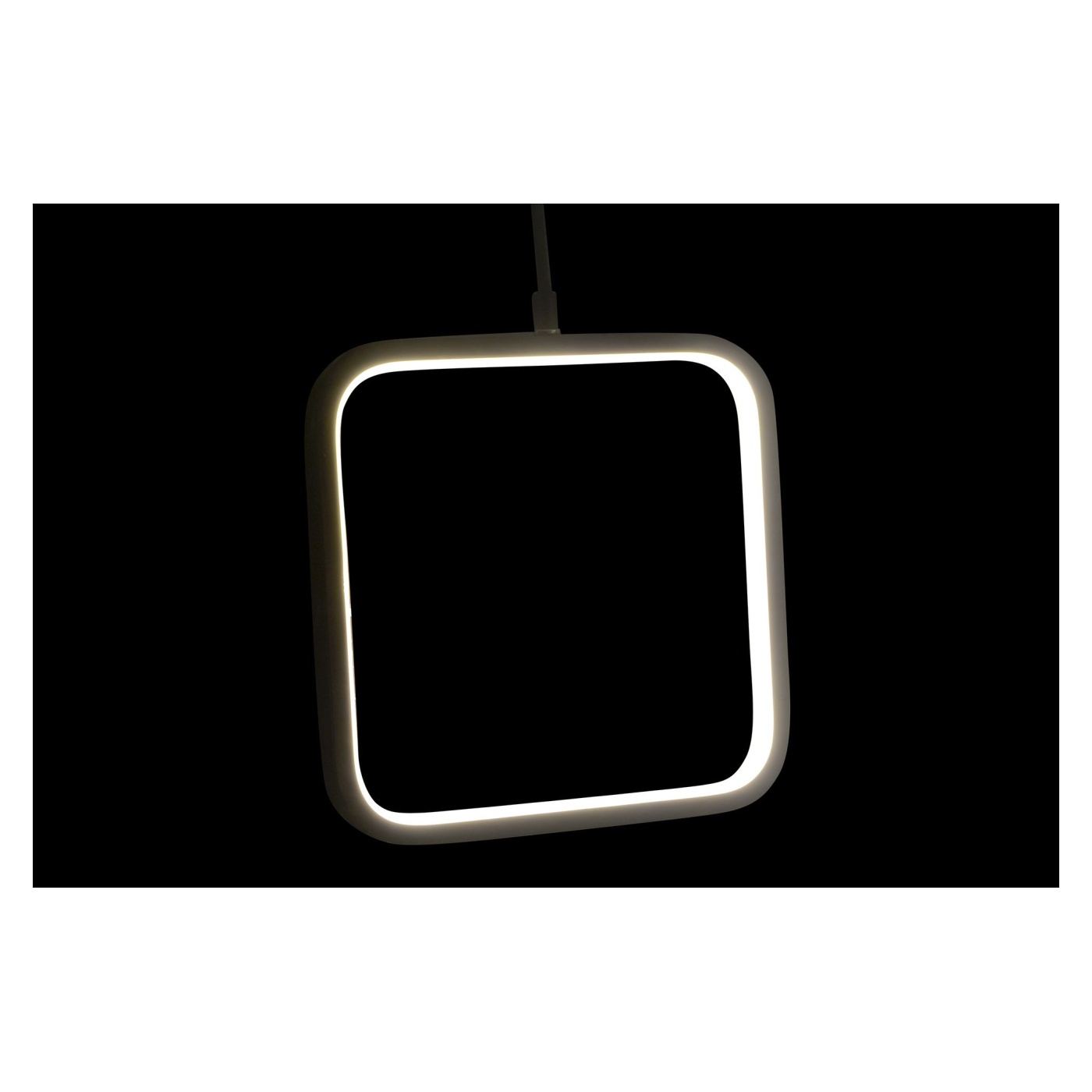 Négyzet alakú fém mennyezeti lámpa, LED, 24 cm - 2