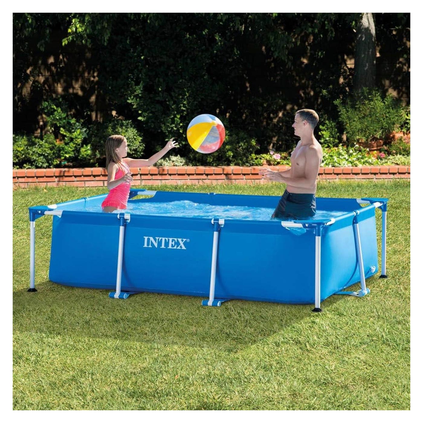 Intex Metal Frame Medence, 260x160x65 cm, 2.300 Liter - 2