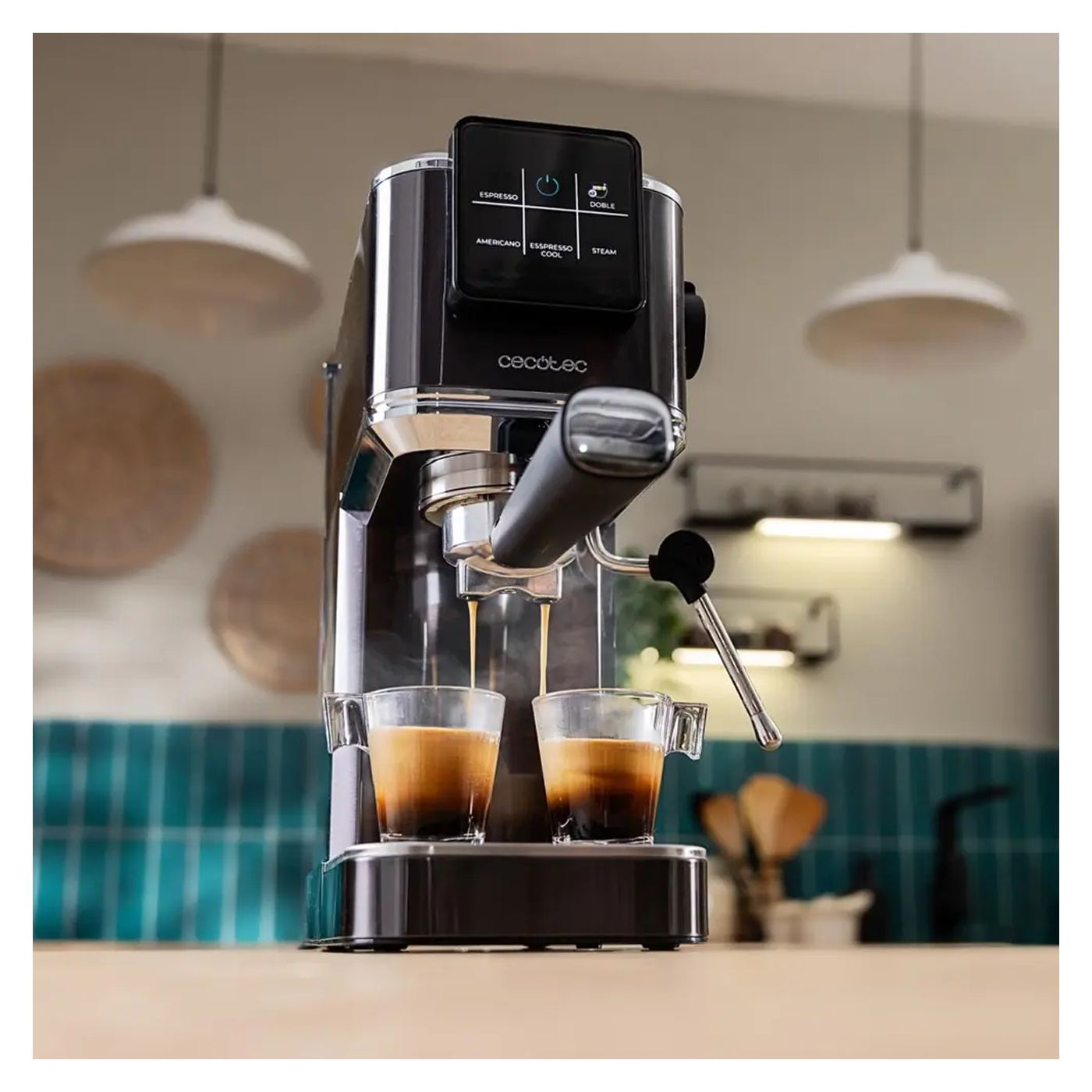Félautomata eszpresszógép, Cecotec, ColdBrew, 20 bar, Fekete - 7