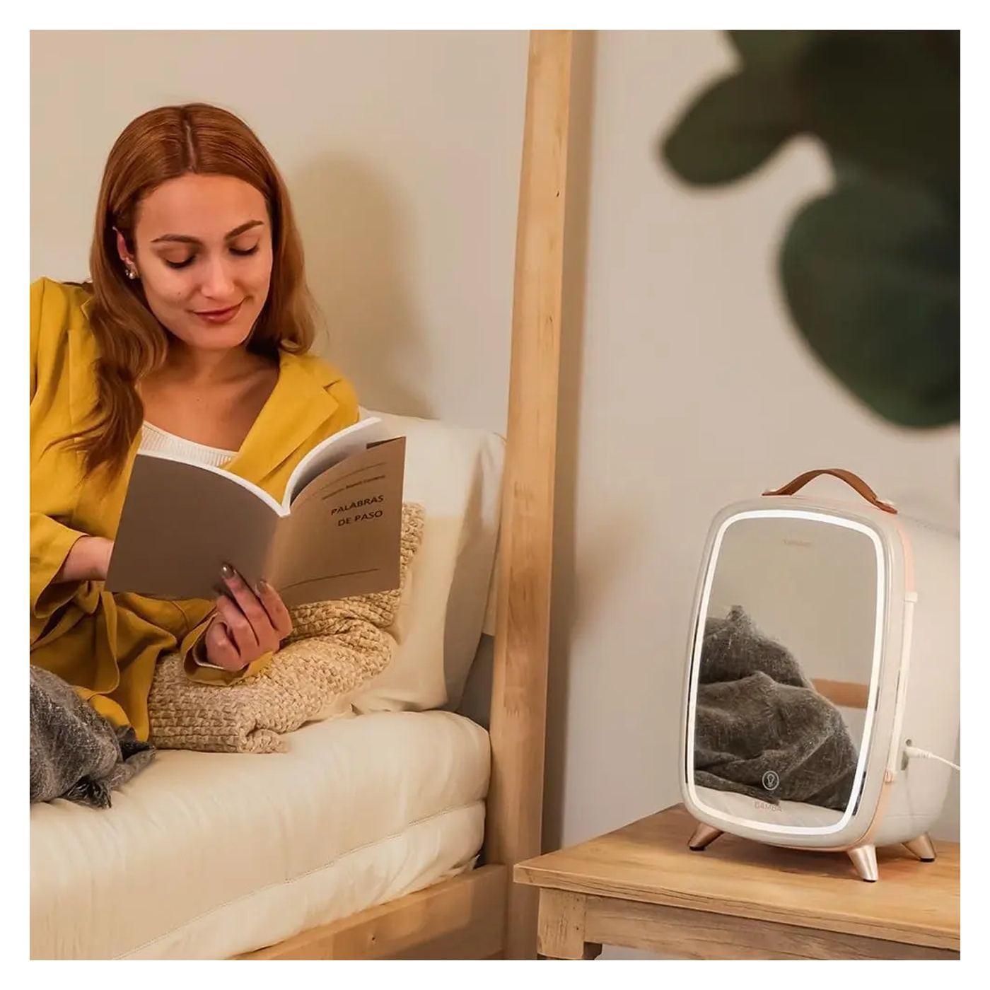 Mini hordozható kozmetikai hűtőszekrény Cecotec CoolingBeauty 6000 Mirror, 6l, Ajtó külső tükörrel, LED világítás 3 intenzitássa - 7