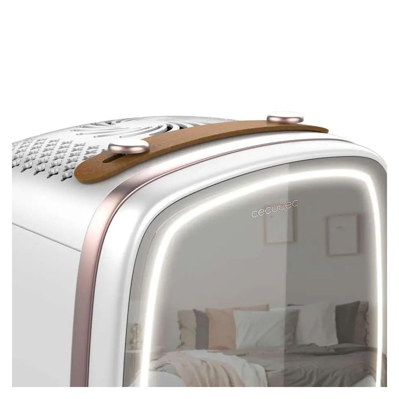 Mini hordozható kozmetikai hűtőszekrény Cecotec CoolingBeauty 6000 Mirror, 6l, Ajtó külső tükörrel, LED világítás 3 intenzitássa - 9