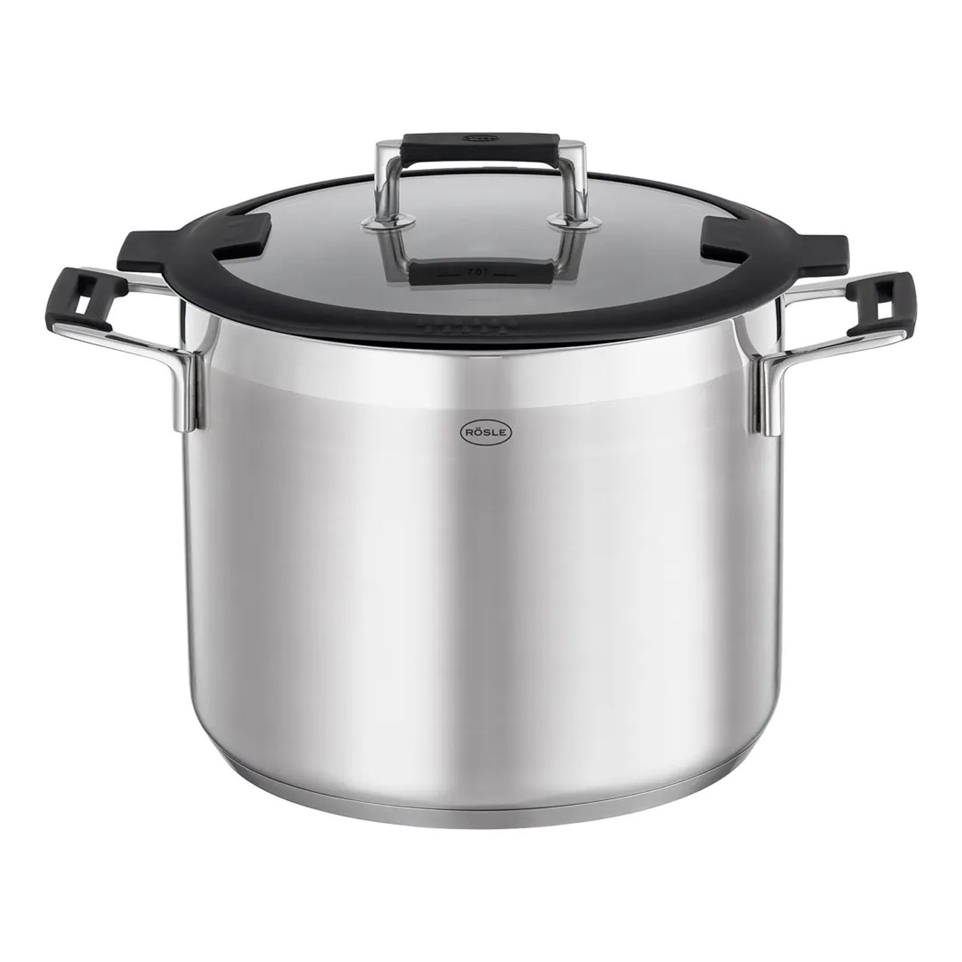 Tálca fedéllel, Rosle, Silence Pro, Ø24 cm, 8,3 liter, rozsdamentes acél - 5