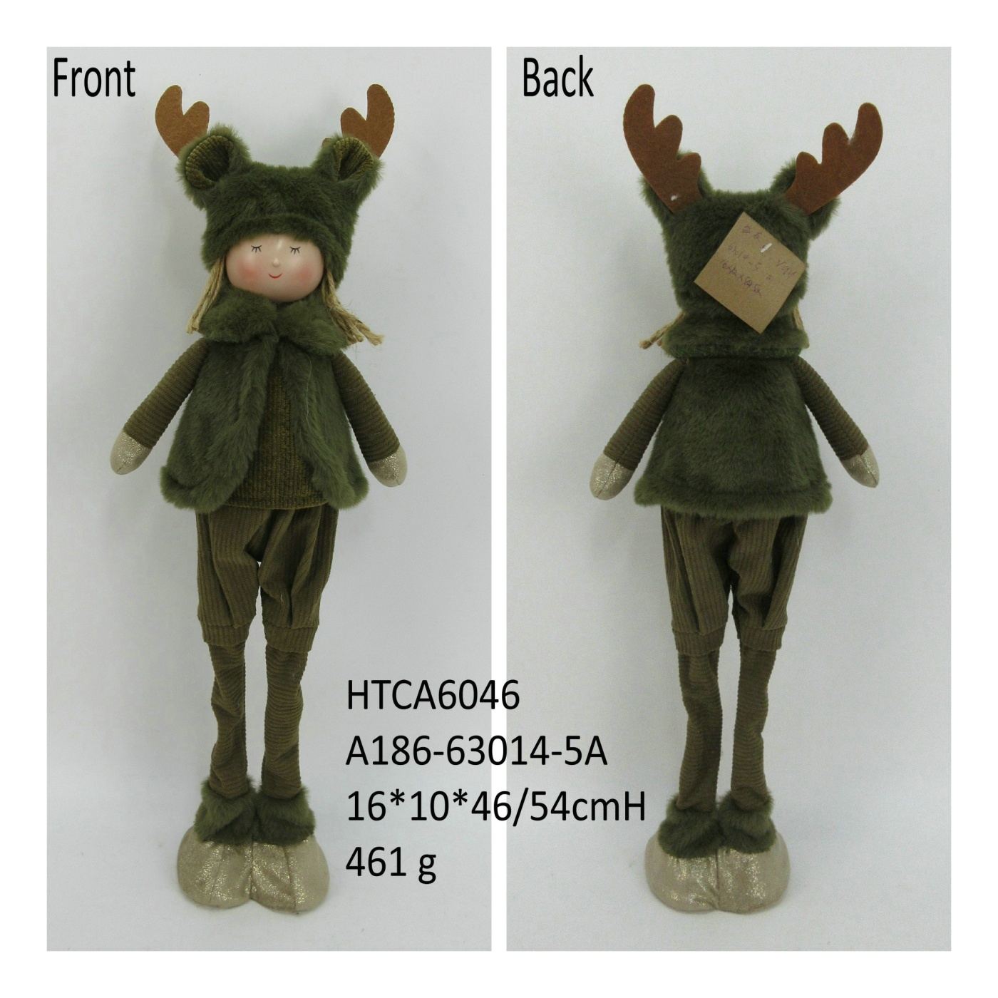 Plüssfigura Santa Lila Fiú 16x12x54cm színes 1db - 2
