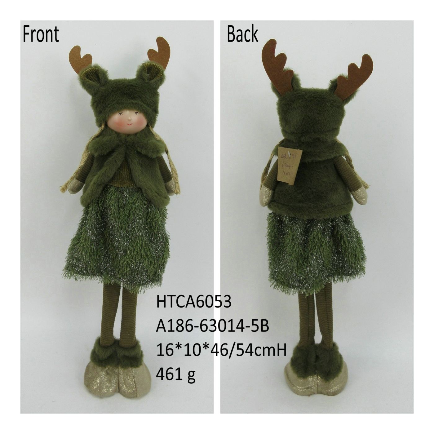 Plüssfigura Santa Lila Lány 16x12x54cm 1db - 2
