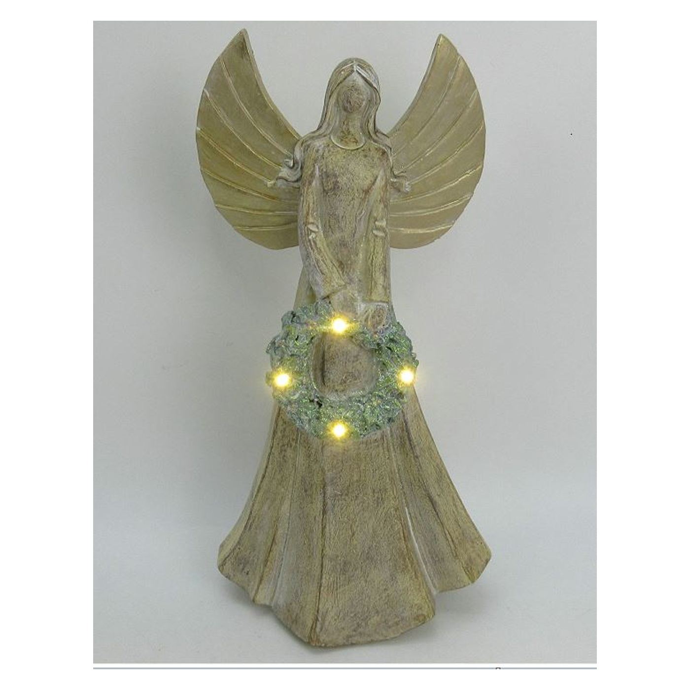 LED angyalfigura Santa Lila 20x13x40cm 1db - 2